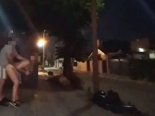 WOMAN FUCKING IN PUBLIC WITH MAN ON THE STREETS IN SHORT DRESS WITHOUT.-3