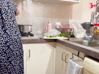 [GetFreeDays.com] Romantic Indian Couple - Sexy Wifes Night Wear Lifted Up, Ass Grabbed in the Kitchen Adult Video December 2022-4