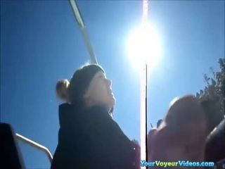 Snow blowjob and cumshot public -3