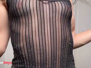 [GetFreeDays.com] NAUGHTY Transparent Dress Try On  HOT Pussy Tease Petite Brunette Sex Stream January 2023-1