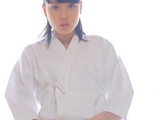 Hatsukoi Ryou Omoi pretty Asian teen in white  kimono-4