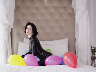 clip 29 Miss Ellie Mouse - Balloons and Latex ASMR | rubber | brunette girls porn squashing fetish-0