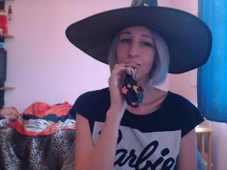 Pt 1 cuteblonde666 - Blowing Balloons For Halloween Fun-0