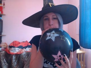 Pt 1 cuteblonde666 - Blowing Balloons For Halloween Fun-1