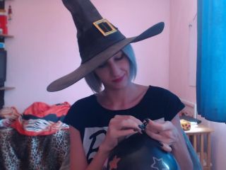 Pt 1 cuteblonde666 - Blowing Balloons For Halloween Fun-2