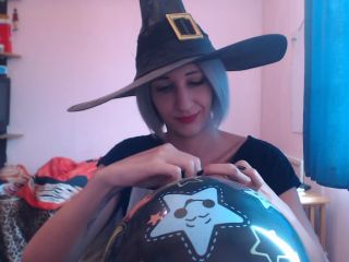 Pt 1 cuteblonde666 - Blowing Balloons For Halloween Fun-6