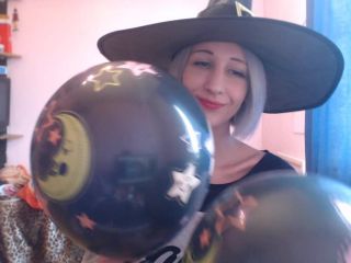 Pt 1 cuteblonde666 - Blowing Balloons For Halloween Fun-8