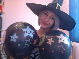 Pt 1 cuteblonde666 - Blowing Balloons For Halloween Fun-9