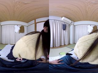 (VR) VRVR-060 「お兄ちゃん大好きだよ！」ニーハイ穿いた制服姿の妹が無防備を装い見せつける絶対領域にフル勃起！ベロキス/耳舐め/ニーハイ脚コキ/濃厚フェラ！生チ○ポ挿入すると膝をガクガクさせながら何度もイキ乱れまさかの中出し懇願！御坂りあ!!!-4