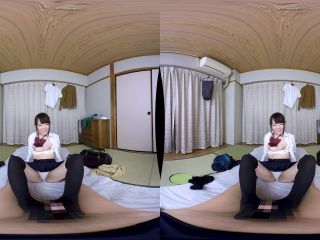 (VR) VRVR-060 「お兄ちゃん大好きだよ！」ニーハイ穿いた制服姿の妹が無防備を装い見せつける絶対領域にフル勃起！ベロキス/耳舐め/ニーハイ脚コキ/濃厚フェラ！生チ○ポ挿入すると膝をガクガクさせながら何度もイキ乱れまさかの中出し懇願！御坂りあ!!!-8