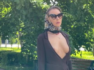 Stylish Topless Lady Outdoors 1080p-9