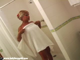 Soapy Shaft Shemale!-9