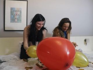 Venusss Fetish - Me and pregnant playing with balloons - Pregnant-5