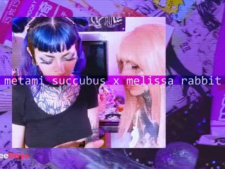 [GetFreeDays.com] egirls enjoy a sleepover riding big dildos .   .  .  MelissaRabbit x Metami Succubus Adult Film July 2023-0