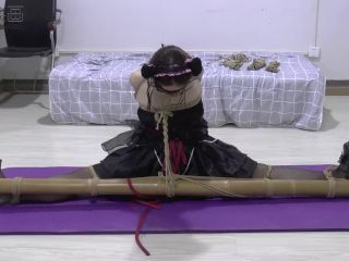 china rope bondage shibari leotard blindfold suspension-0