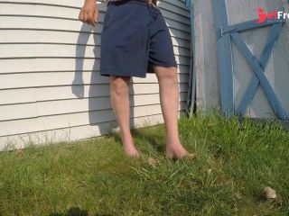 [GetFreeDays.com] Smoking outdoors shorts down at abandoned house Adult Leak January 2023-9