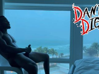 Dante Diggz - Morning BBC Alone Time During A Hurrricane On South Beach 1080P - Solo masturbation-4