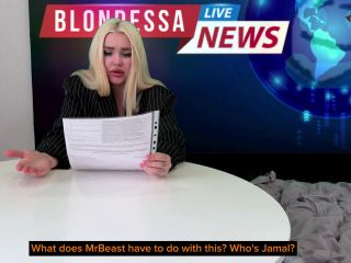 Blondessa - works in television, even here she can fuck! - Big ass-0