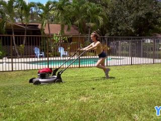 Spencer Bradley mows the lawn and gets cock as a reward Tattoo!-0