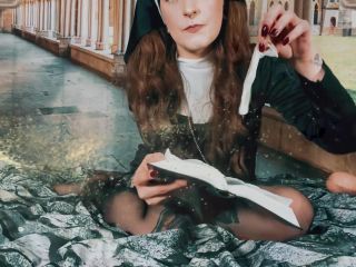 free porn video 41 Infinitywhore0 - Horny Nun Desecrates Her Holy Bible and Crucifix | masturbation instruction | femdom porn dirty feet fetish-9
