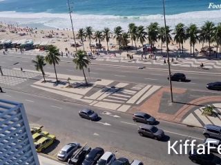 Goddess Kiffa – Copacabana Beach Public Foot worship and Footjob – Kiffa Feet Deusa Foot!-0