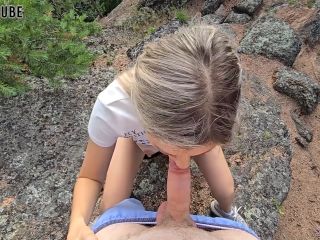  Amateur xxx Cum Extraction In The Mountains Sucked Off Instructor While Hiking  Letty Black -5