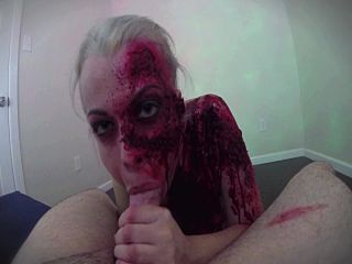 Messy Zombie Cosplay BJ Cosplay!-9