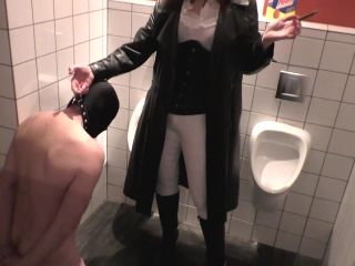 online adult clip 19 Mistress Lady Renee - Urinal 3 - Public Toilet Licking, spankbang femdom on masturbation porn -1