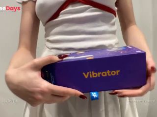 [GetFreeDays.com] Schoolgirl unboxing new vibrator and try it until orgasm  Porn Leak March 2023-0