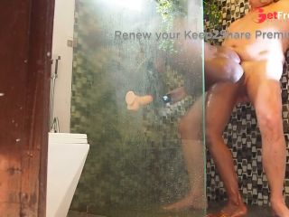 [GetFreeDays.com] First time trying my new dildo and I get caught by my boss in the shower Sex Clip March 2023-6