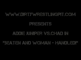 dirty wrestling pit  addie juniper  beaten and woman-handled  hand fetish-1