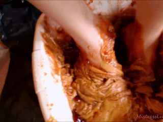 M@nyV1ds - MistressLucyXX - Peanut Butter & Jelly Foot Splosh-4