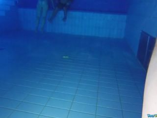 Underwater nude woman swimming-1