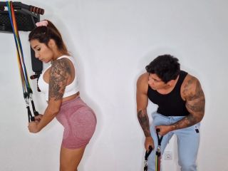 Summer steph - I couldnt resist my neighbors ass. I fucked her during the workout 1080P - Caught cheating-1