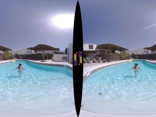 Tattooed & Topless In The Pool (VR Striptease-4