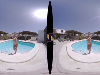 Tattooed & Topless In The Pool (VR Striptease-9