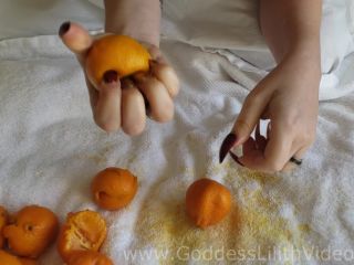 Pt 2Goddess Lilith - Orange Destruction With My Long Nails-8