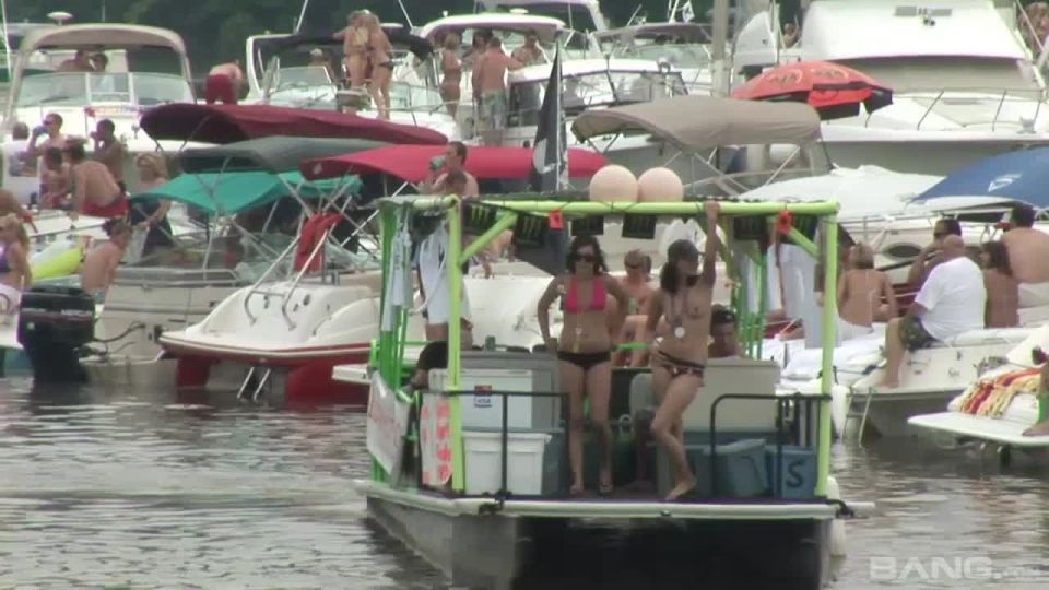 Tina Starts To Strip In Front Of Everyone On The Boat