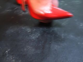 xxx video 13 foot crush fetish Red Elite Pumps On Trample Table 2 – Bound and Milked, bound and milked on feet porn-2