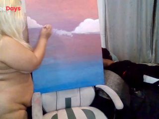 [GetFreeDays.com] Awkward Asian Camgirl Paints Naked Porn Video March 2023-7