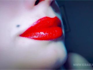 Miss Kira Star — Close up Red Lips Smoking - tease and denial - fetish porn bubblegum fetish-8