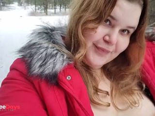 [GetFreeDays.com] Facial on the big nipples and cute face of a redhead BBW hottie in a public park Adult Video February 2023-9