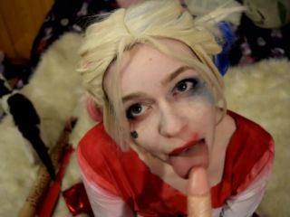 Bat Maisie in 25 POV Harley Quinn Blowjob,  on teen -9