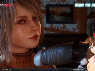 [GetFreeDays.com] Ashley from Resident Evil 4 provokes Leon by sucking a giant black dildo 3D Animation - Jazziuu Porn Stream October 2022-0