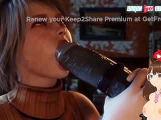 [GetFreeDays.com] Ashley from Resident Evil 4 provokes Leon by sucking a giant black dildo 3D Animation - Jazziuu Porn Stream October 2022-6