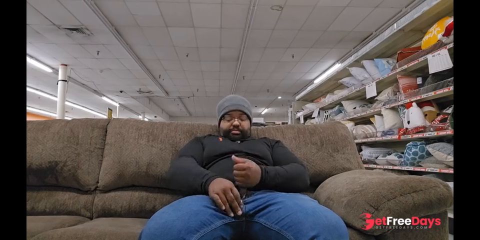 [GetFreeDays.com] Thick Black Daddy Jerks Off in Public Store Porn Clip January 2023