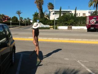 MiaAmahlPublic nudity fit teen walking naked on the streets Amateur MiaAmahl-7