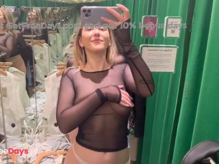 [GetFreeDays.com] see through tops try on haul sexy haul Sex Stream February 2023-9