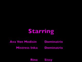 Ava Von Medisin, Mistress Inka - Caged And Humiliated Sissy - SissyManor (HD 2021)-9