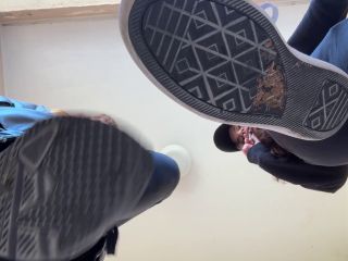 PETITE PRINCESS FEMDOM: DOUBLE POV SPITTING AND DIRTY SNEAKER SOLES WORSHIP 1080P - Shoe licking-6